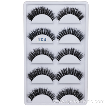 3d mink fur false eyelash 5 pairs 3d mink eyelashes